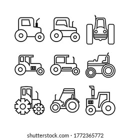 tractor icon or logo isolated sign symbol vector illustration - Collection of high quality black style vector icons
