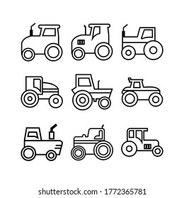 tractor icon or logo isolated sign symbol vector illustration - Collection of high quality black style vector icons
