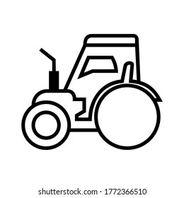 tractor icon or logo isolated sign symbol vector illustration - high quality black style vector icons
