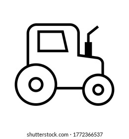 tractor icon or logo isolated sign symbol vector illustration - high quality black style vector icons
