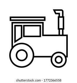 tractor icon or logo isolated sign symbol vector illustration - high quality black style vector icons

