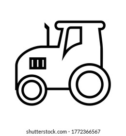 tractor icon or logo isolated sign symbol vector illustration - high quality black style vector icons
