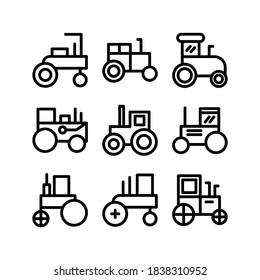 Tractor icon or logo isolated sign symbol vector illustration - Collection of high quality black style vector icons
