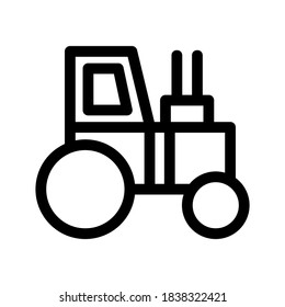 Tractor icon or logo isolated sign symbol vector illustration - high quality black style vector icons
