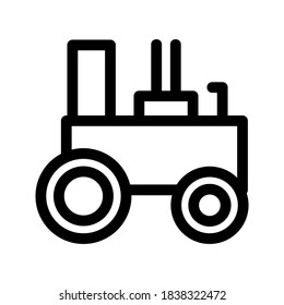 Tractor icon or logo isolated sign symbol vector illustration - high quality black style vector icons
