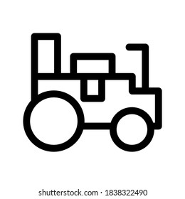 Tractor icon or logo isolated sign symbol vector illustration - high quality black style vector icons
