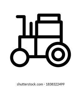 Tractor icon or logo isolated sign symbol vector illustration - high quality black style vector icons
