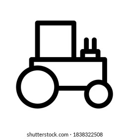 Tractor icon or logo isolated sign symbol vector illustration - high quality black style vector icons
