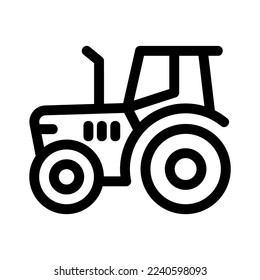 tractor icon or logo isolated sign symbol vector illustration - high quality black style vector icons
