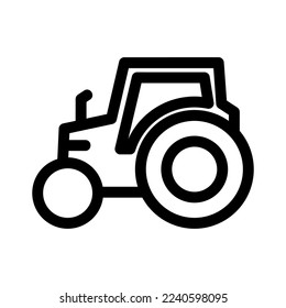 tractor icon or logo isolated sign symbol vector illustration - high quality black style vector icons