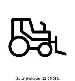 tractor icon or logo isolated sign symbol vector illustration - high quality black style vector icons