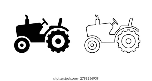 Tractor icon, Tractor Logo, Tractor vector illustration