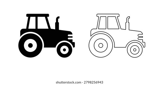 Tractor icon, Tractor Logo, Tractor vector illustration