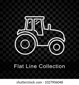tractor icon on checkered background