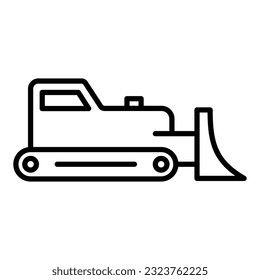 tractor icon on transparent background