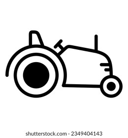 tractor icon on transparent background