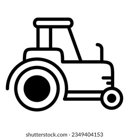 tractor icon on transparent background