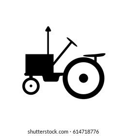 tractor icon on the white background