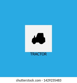 tractor icon sign signifier vector