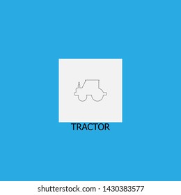 tractor icon sign signifier vector