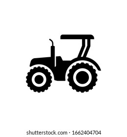 Tractor icon sign symbol design. Vector illustration of tractor, suitable for any business related to farm industries