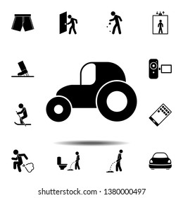 tractor icon. Simple glyph, flat vector element of universal icons set for UI and UX, website or mobile application