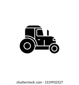 Tractor icon. Simple glyph, flat vector of autumn icons for ui and ux, website or mobile application