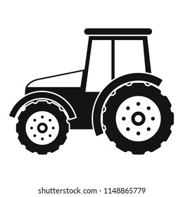 Tractor icon. Simple illustration of tractor vector icon for web design isolated on white background