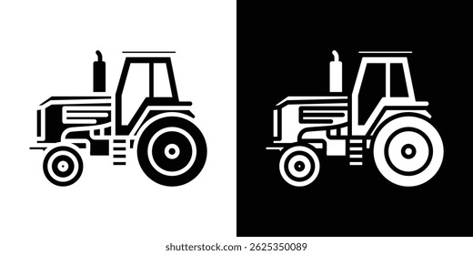 Tractor icon simple line vector. Symbol, logo.