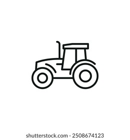 Tractor icon. Simple tractor icon for social media, app, and web design. Vector illustration