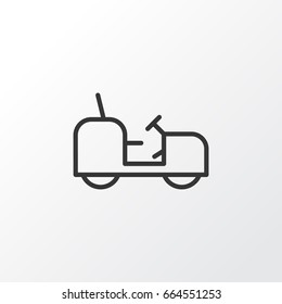 Tractor Icon Symbol. Premium Quality Isolated Agrimotor Element In Trendy Style.