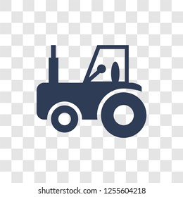Tractor icon. Trendy Tractor logo concept on transparent background from Agriculture Farming and Gardening collection