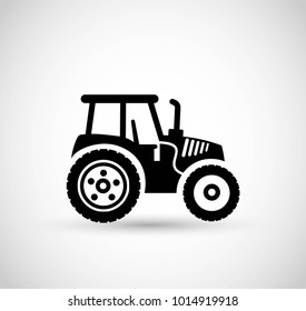Tractor icon vector 