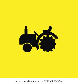tractor icon vector