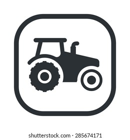  Tractor Icon Vector. 