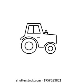 tractor icon vector. agricultural sign