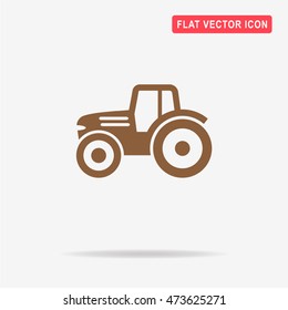 Tractor icon. Vector concept illustration for design.