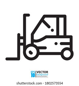 Tractor icon vector design, farm and buildings machines, construction vehicles isolated on white. Eps 10 vector illustration.