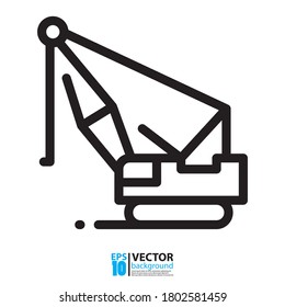 Diseño de vectores de vehículos de tracción, máquinas de granjas y edificios, vehículos de construcción aislados en blanco. Ilustración vectorial Eps 10.