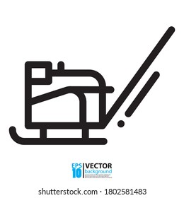 Tractor icon vector design, farm and buildings machines, construction vehicles isolated on white. Eps 10 vector illustration.