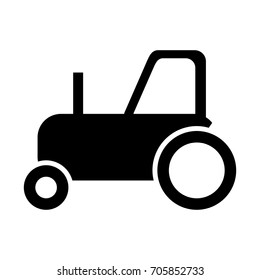 Tractor icon. Vector illustration.