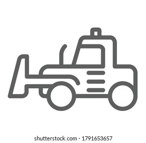 Tractor icon vector illustration flat design