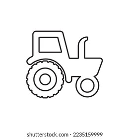 tractor icon vector illustration logo design