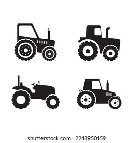 tractor icon vector illustration logo design