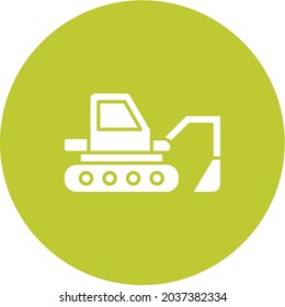 Tractor icon vector image. Can also be used for Village. Suitable for mobile apps, web apps and print media.