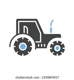 Tractor icon vector image. Can also be used for Vehicles. Suitable for mobile apps, web apps and print media.