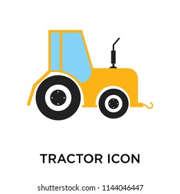 Tractor icon vector isolated on white background for your web and mobile app design, Tractor logo concept