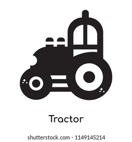 Tractor icon vector isolated on white background for your web and mobile app design, Tractor logo concept