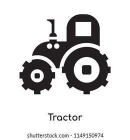 Tractor icon vector isolated on white background for your web and mobile app design, Tractor logo concept