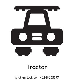 Tractor icon vector isolated on white background for your web and mobile app design, Tractor logo concept